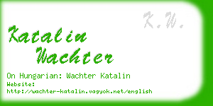 katalin wachter business card